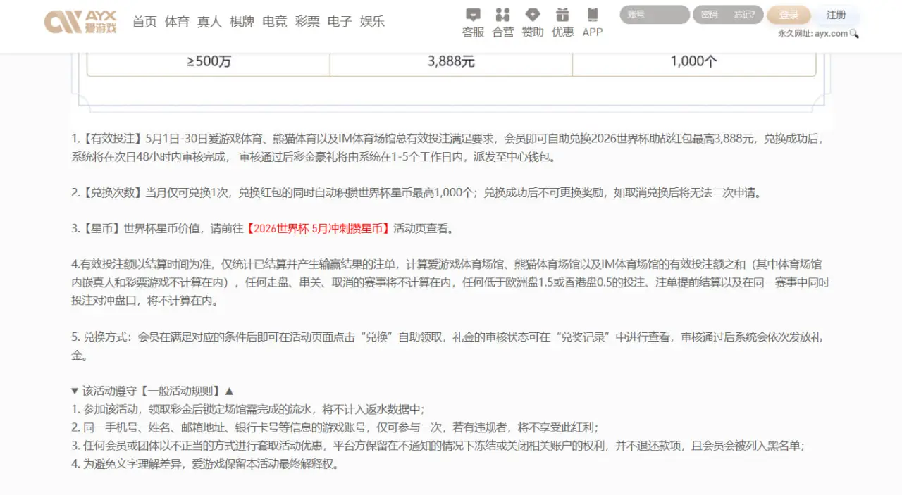 玩家参与优惠活动需要注意哪些规则